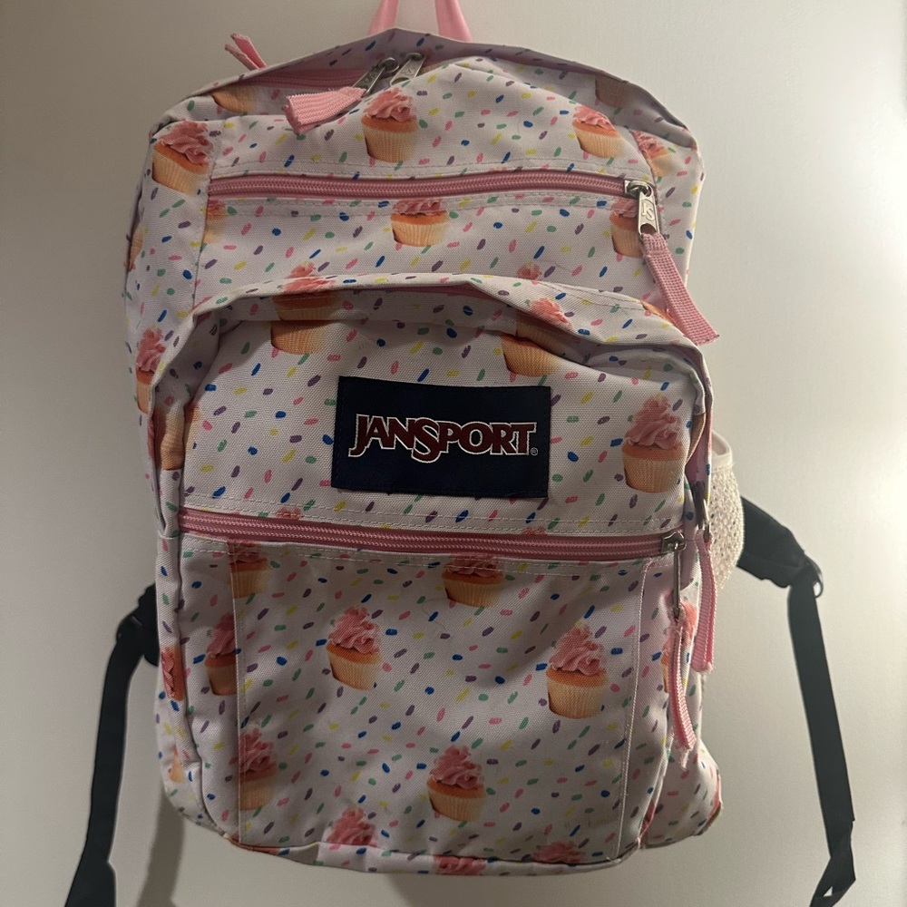 Jansport Backpack (Cupcake Pattern)